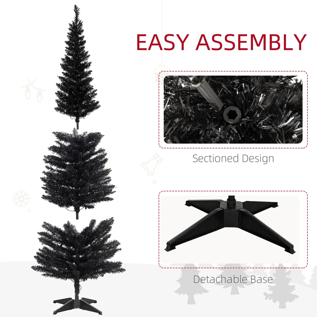 Noirbeam Pre-Lit Pencil Christmas Tree