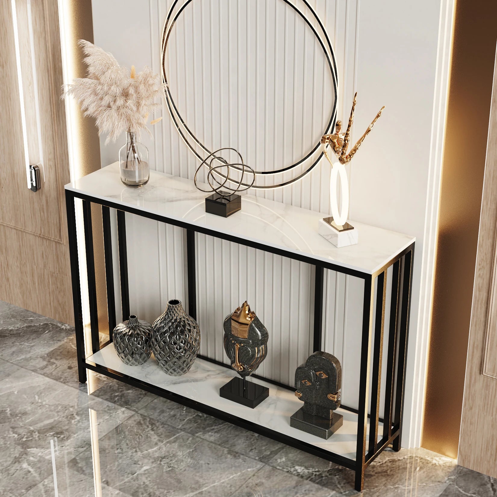 Lyndon Sintered Stone Console Table