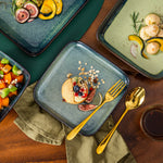 Load image into Gallery viewer, VANCASSO Stern 16-Piece Ceramic Dinnerware Set - Gradient Kiln Change Glaze
