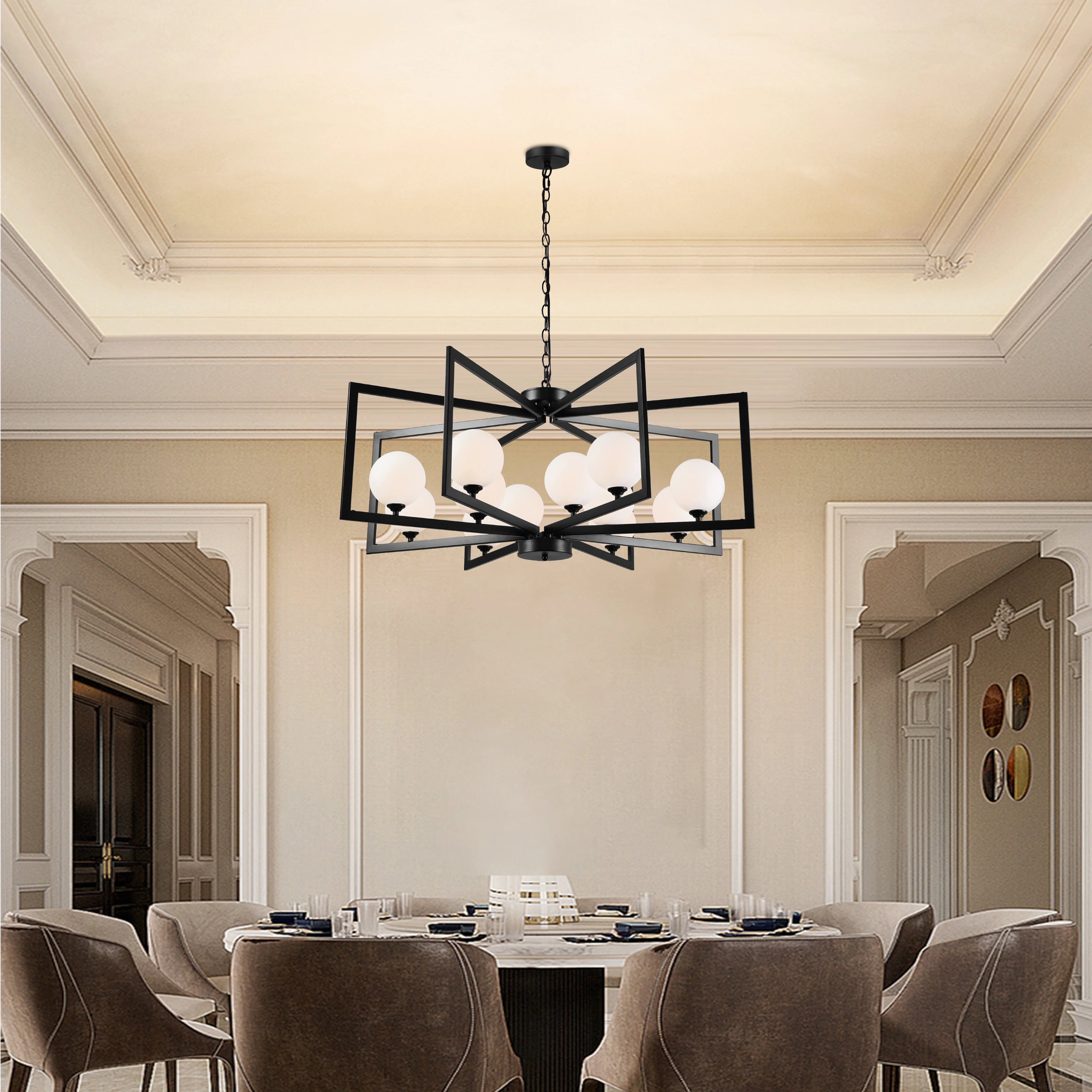Celestine 12-Light Bubble Glass Chandelier