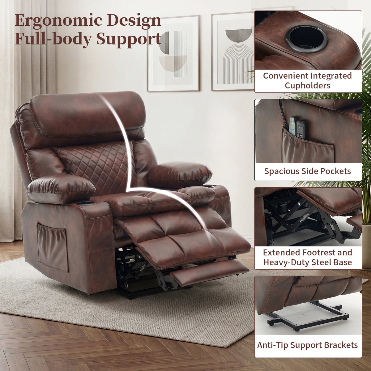 Avensford Dual-Motor Lift Recliner