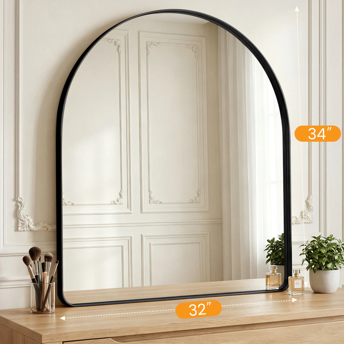 Mirthbloom Arched Wall Mirror