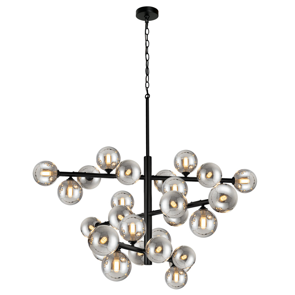 Orbelume Glass Globe Branch Chandelier