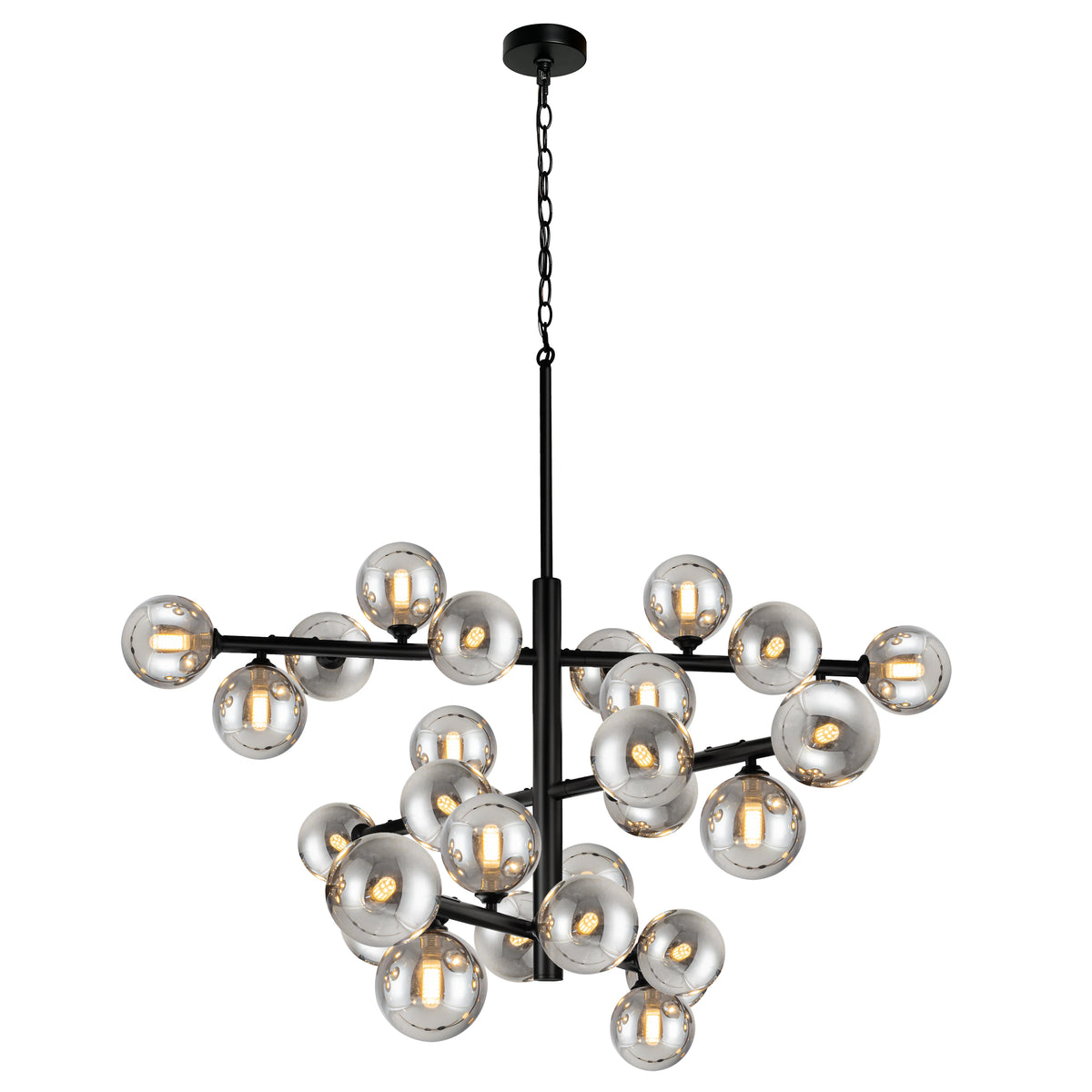 Orbelume Glass Globe Branch Chandelier