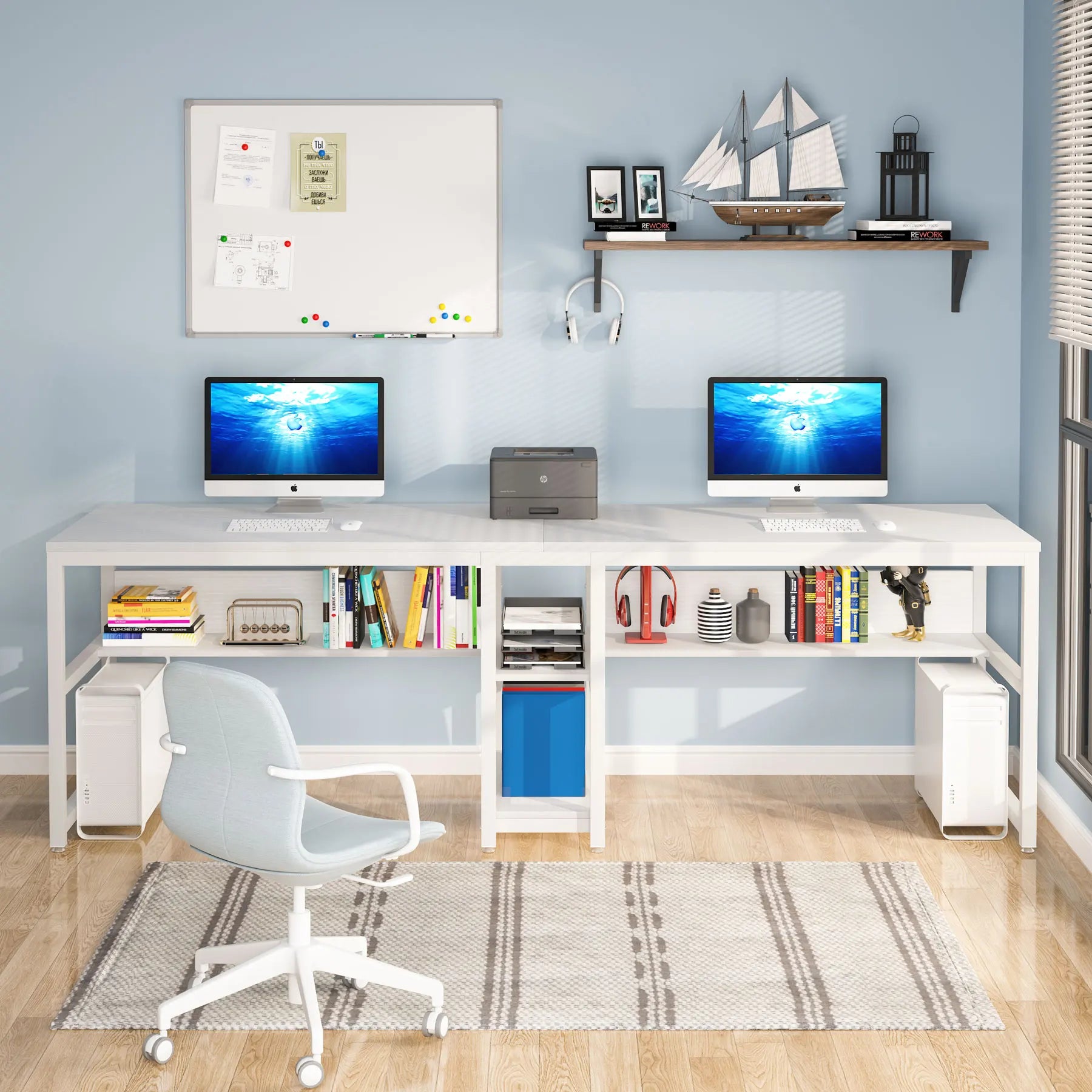 Fenwick Two-Person Workstation Desk