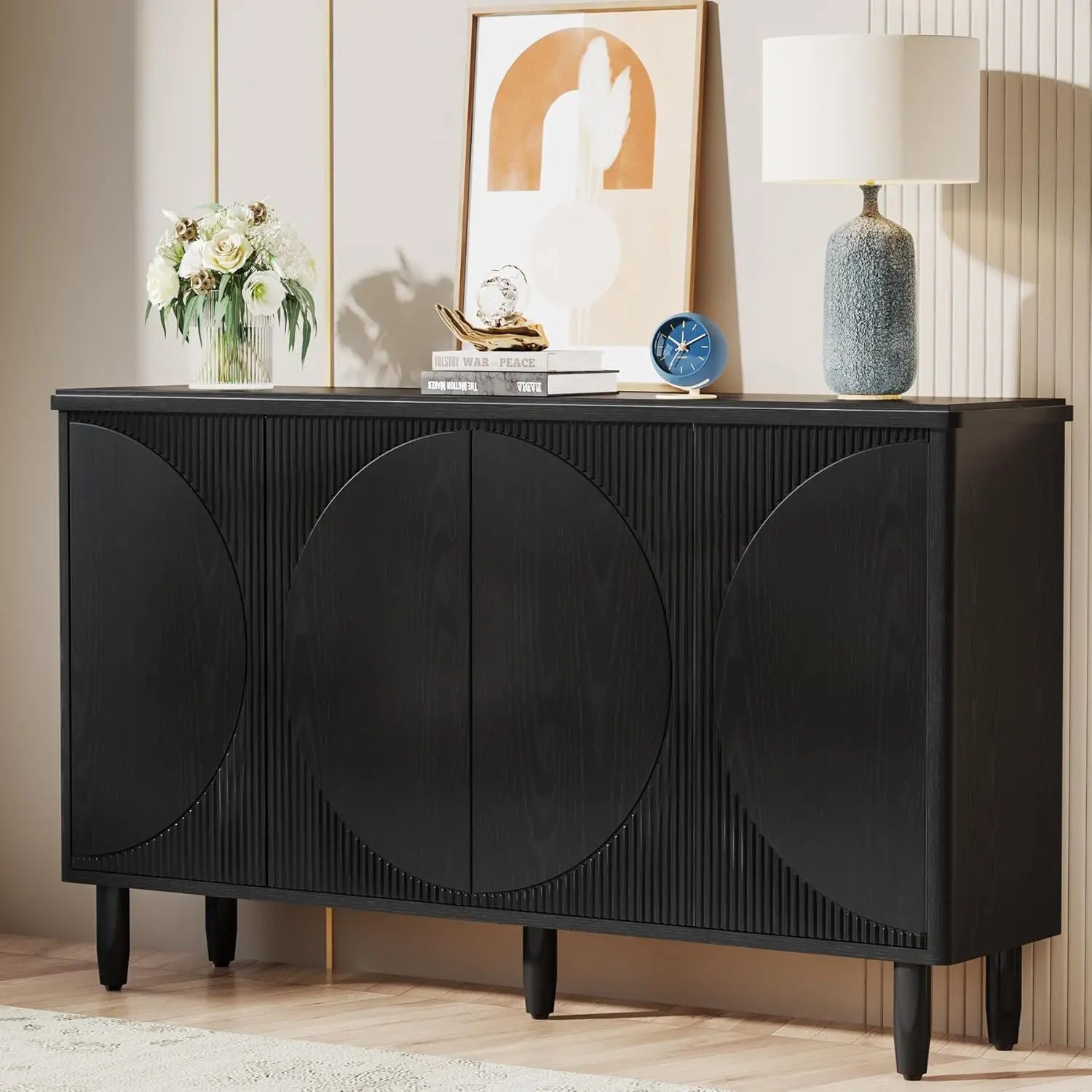 Geometric Buffet Cabinet
