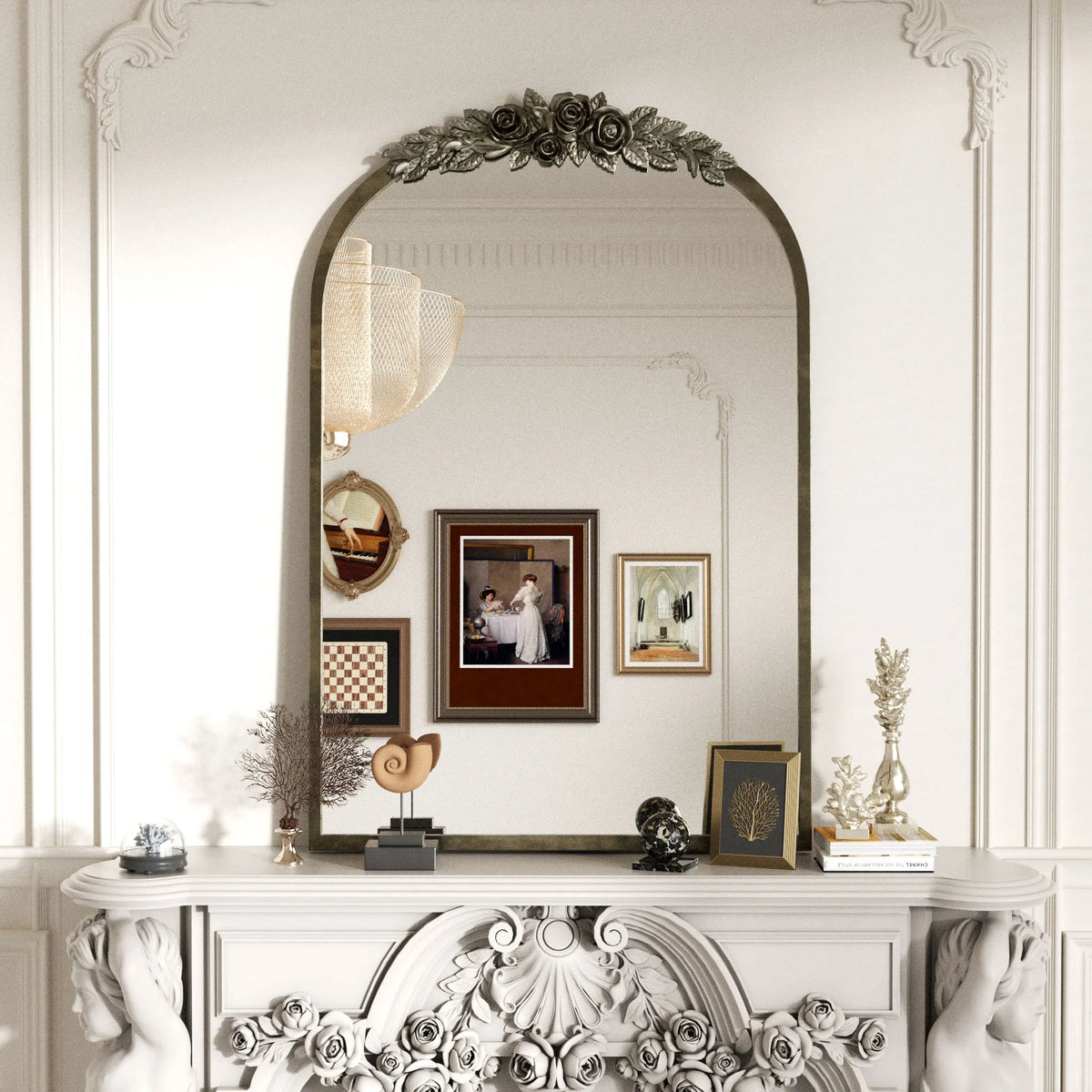 Novaloom Baroque Arched Wall Mirror