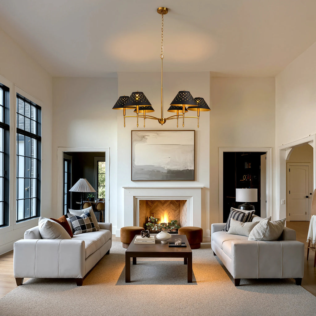 Montrose 6-Light Gold Chandelier