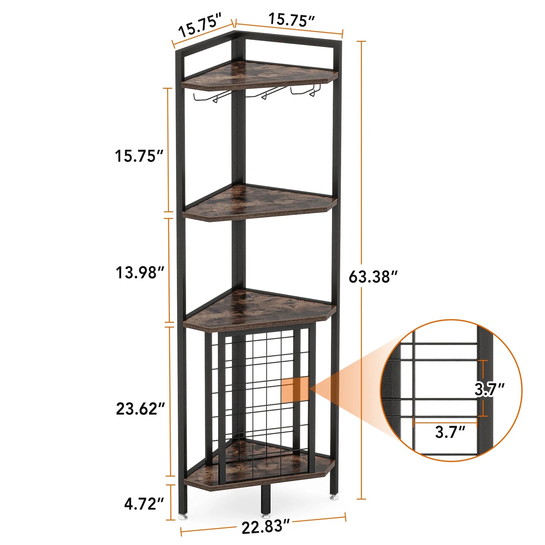 Kendi Corner Wine Rack