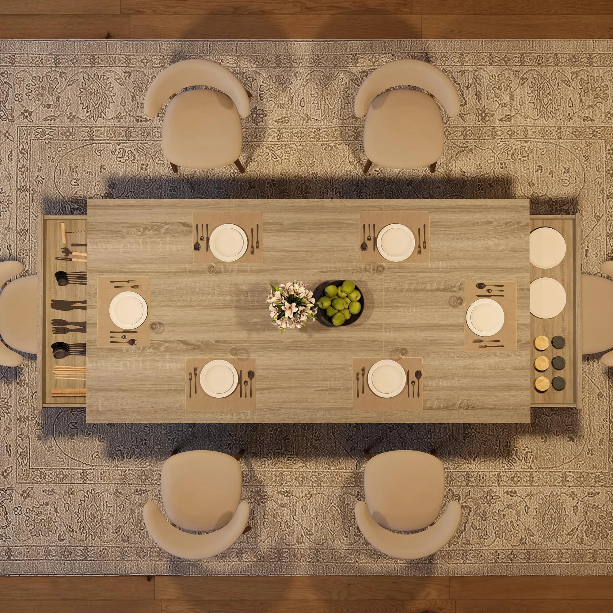 Langley Storage Dining Table