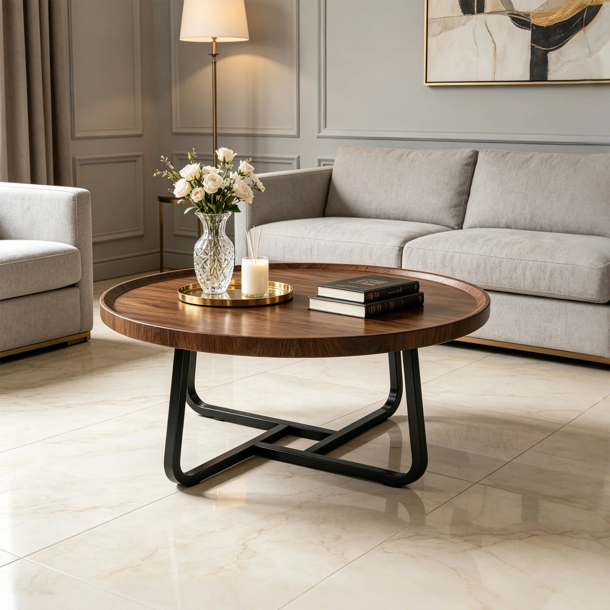 Dunley Round Side Table