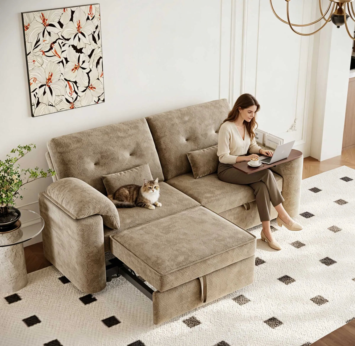 Avenbrook 3-in-1 Convertible Sleeper Sofa