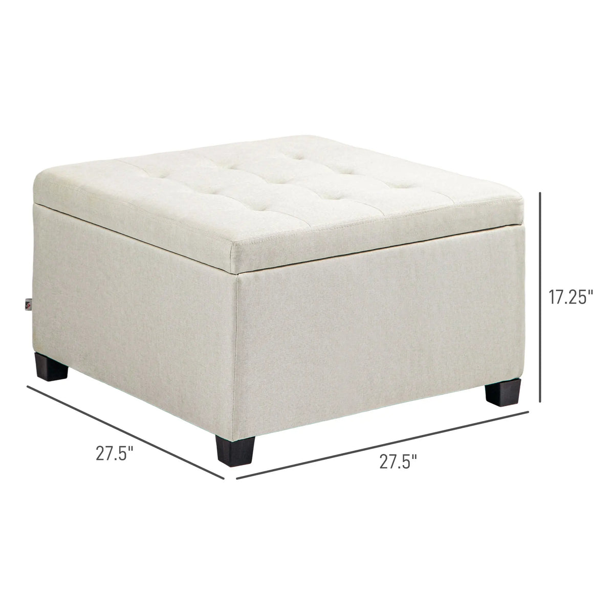 Pellston Square Storage Ottoman