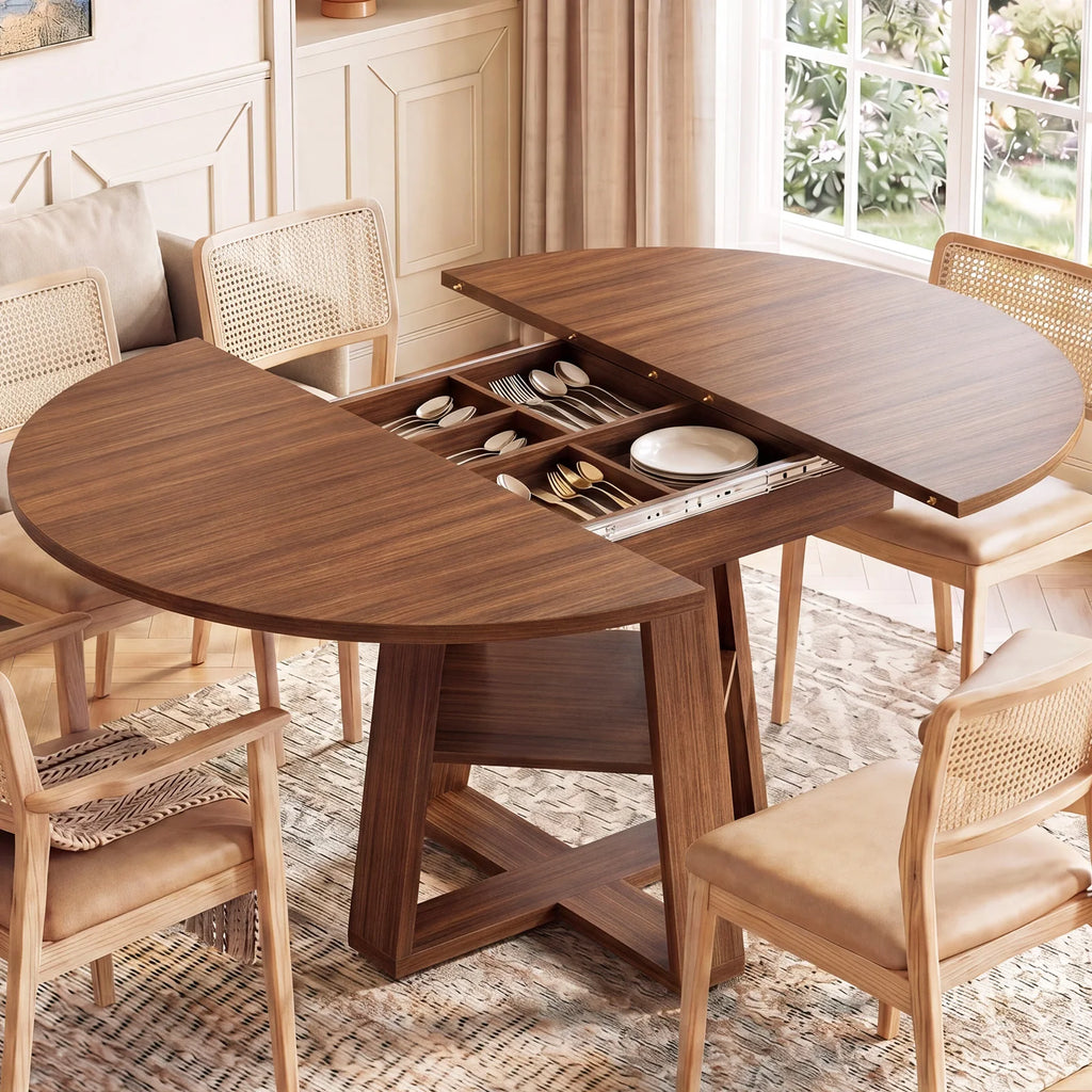 Aveline Extendable Round Dining Table