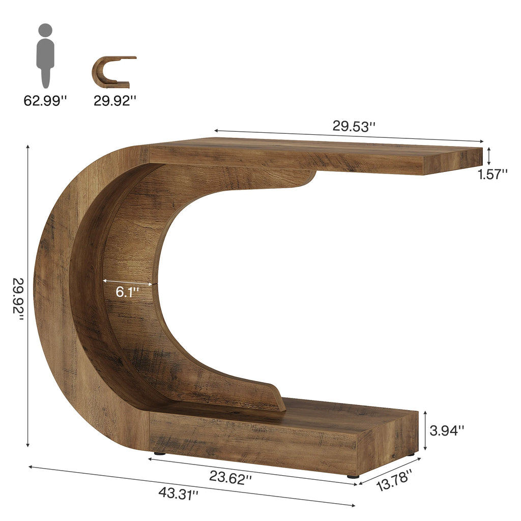 Kavira Sculptural Console Table