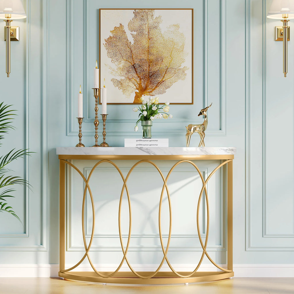 Soraya Half-Moon Console Table