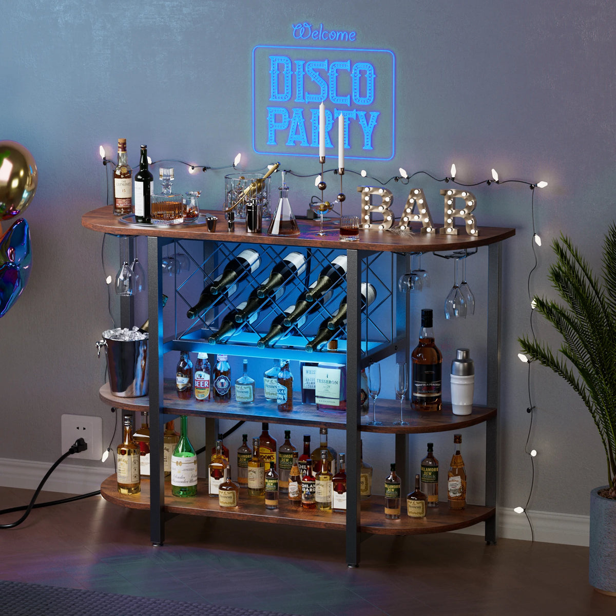 Caskmere LED Home Bar Station