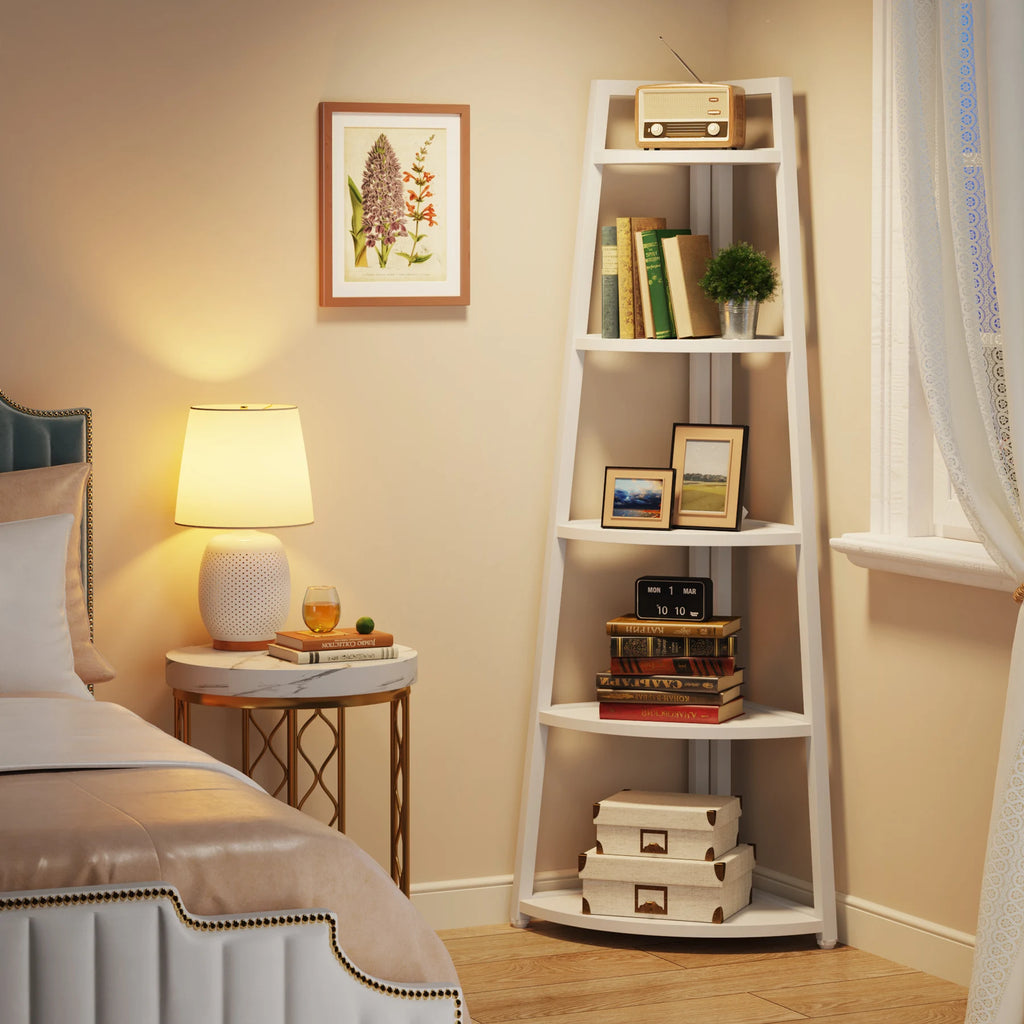 Bastien Five-Tier Corner Ladder Shelf