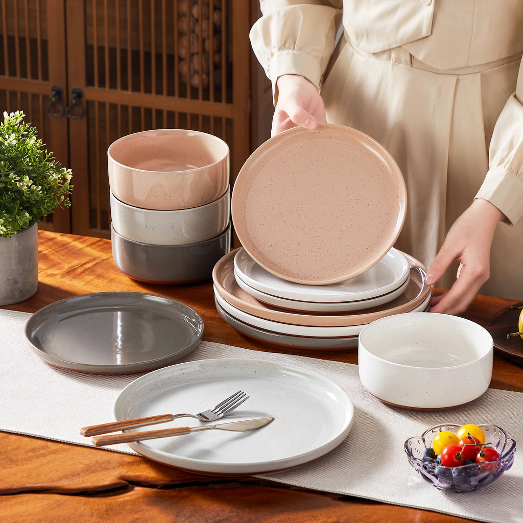 MALACASA TARA Stoneware Dinnerware Set