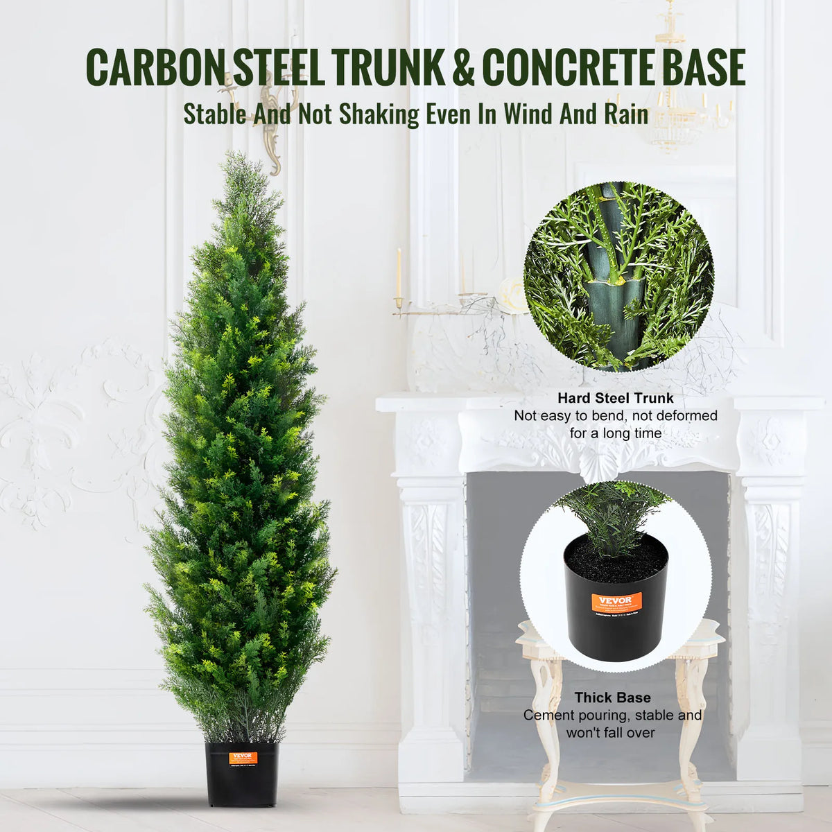Cedarcrest Artificial Cedar Topiary Set of 2