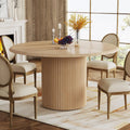 Katy Round Dining Table with Pedestal