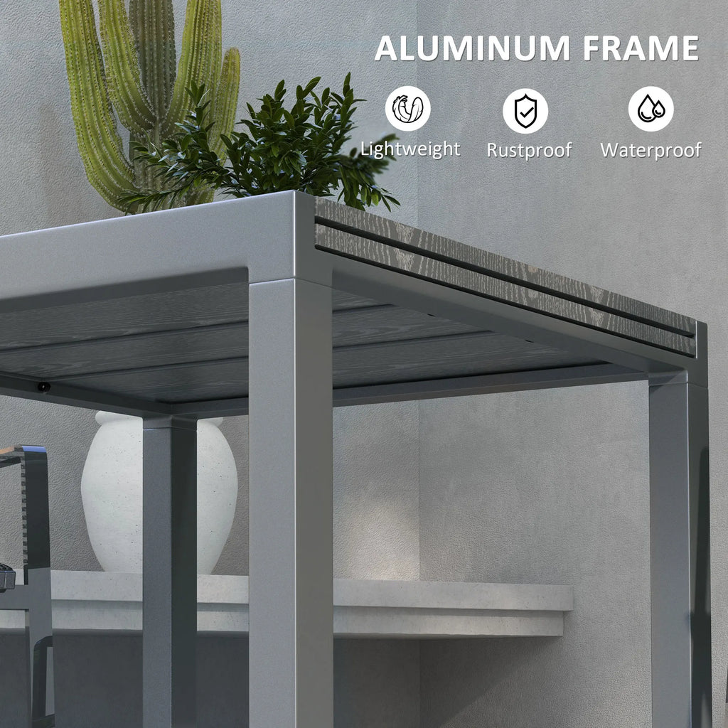 Grovevale Extendable Aluminum Patio Dining Table