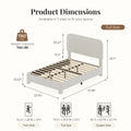 Cloudnote Teddy Velvet Platform Bed