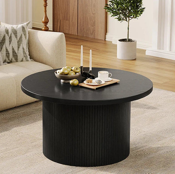 Reveriearc Round Fluted Coffee Table
