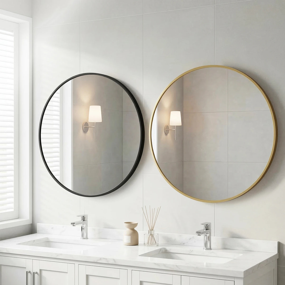 Petallark Round Wall Mirror