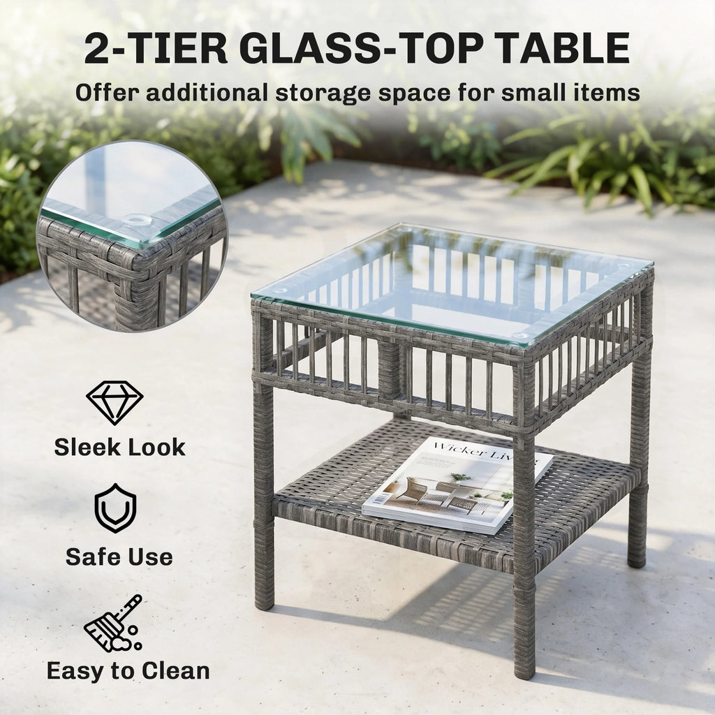 Grayhaven Three-Piece Rocking Bistro Set