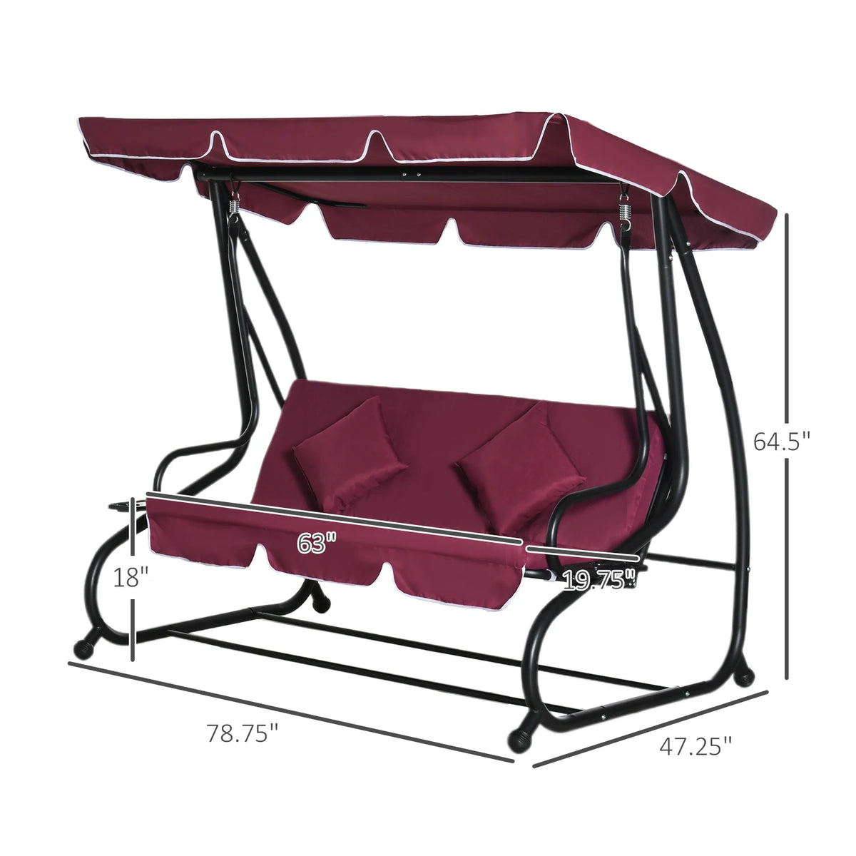 Durnley Convertible Canopy Swing