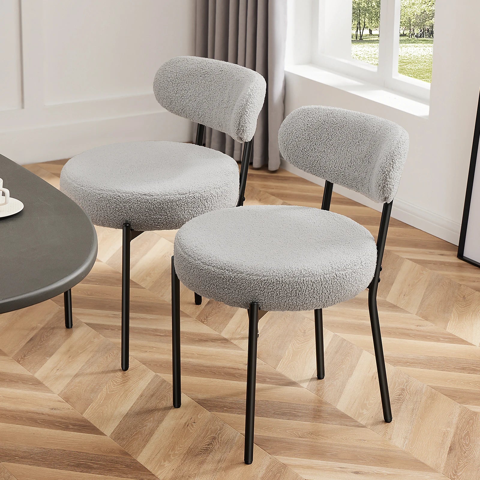 Maren Plush Dining Chairs, Set of 2