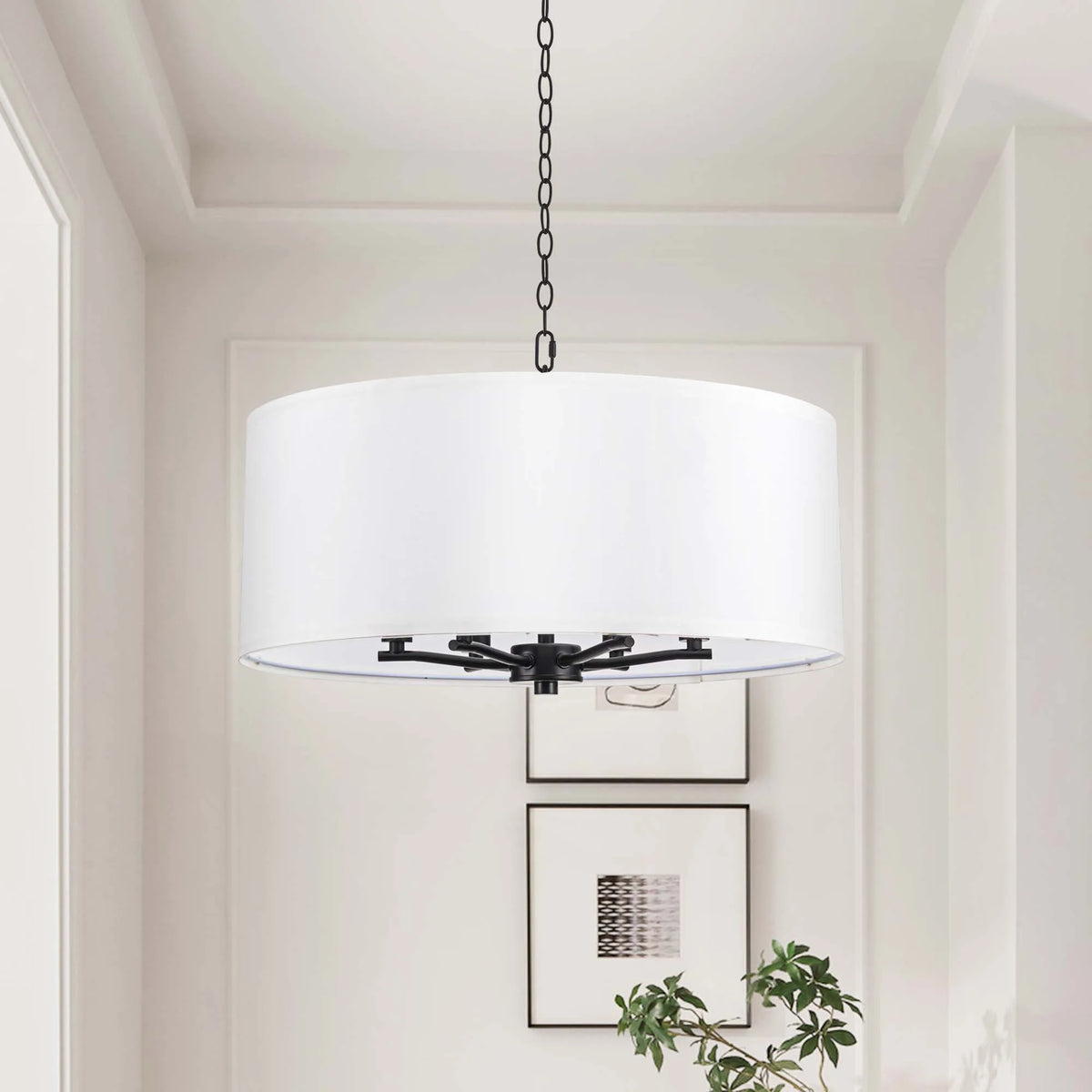 Ivoryline White Drum Pendant