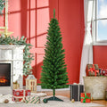 HOMCOM 5-Foot Green Pencil Christmas Tree