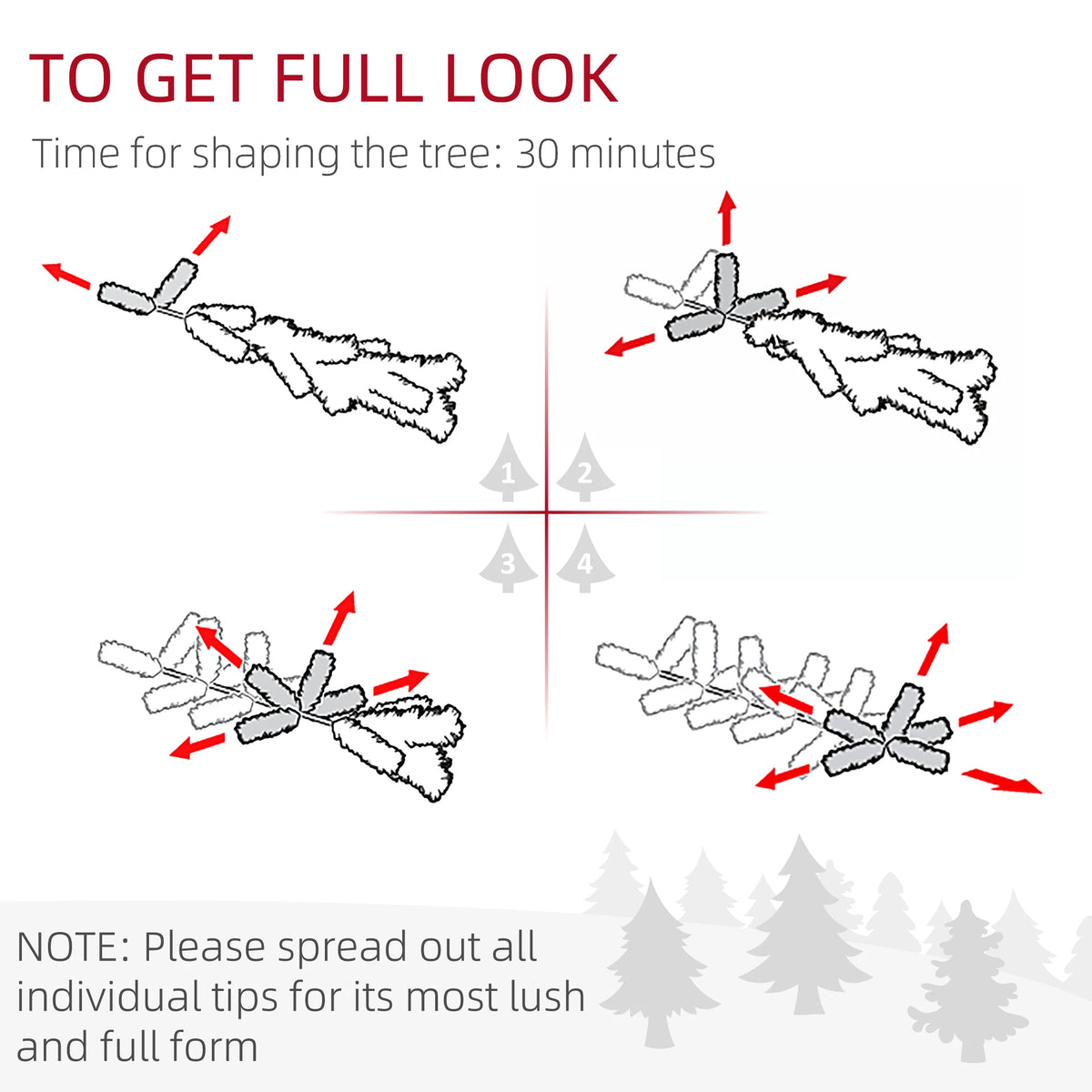 Pinehaven four-step guide to spreading and shaping individual branch tips