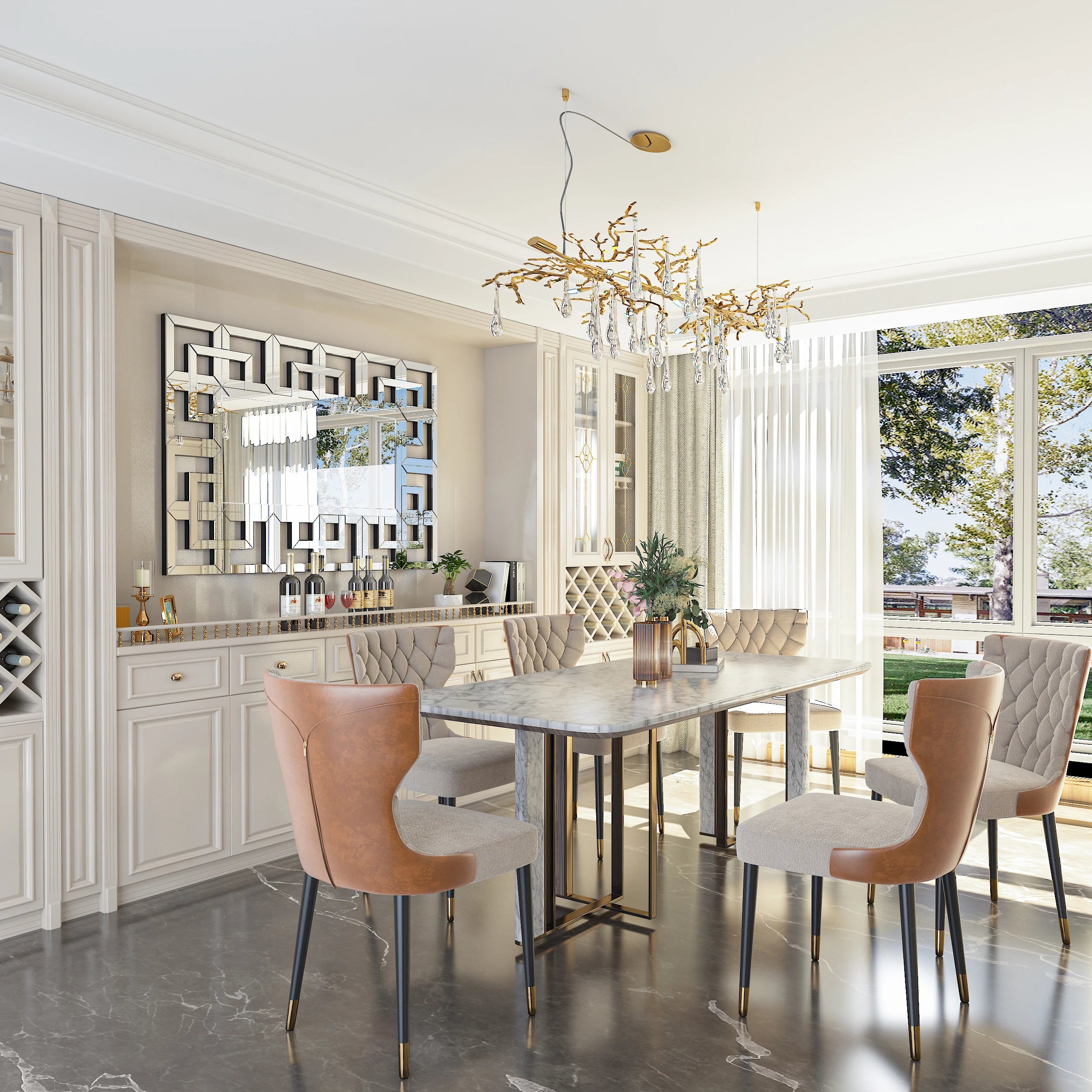 Grecian Venetian Decorative Wall Mirror