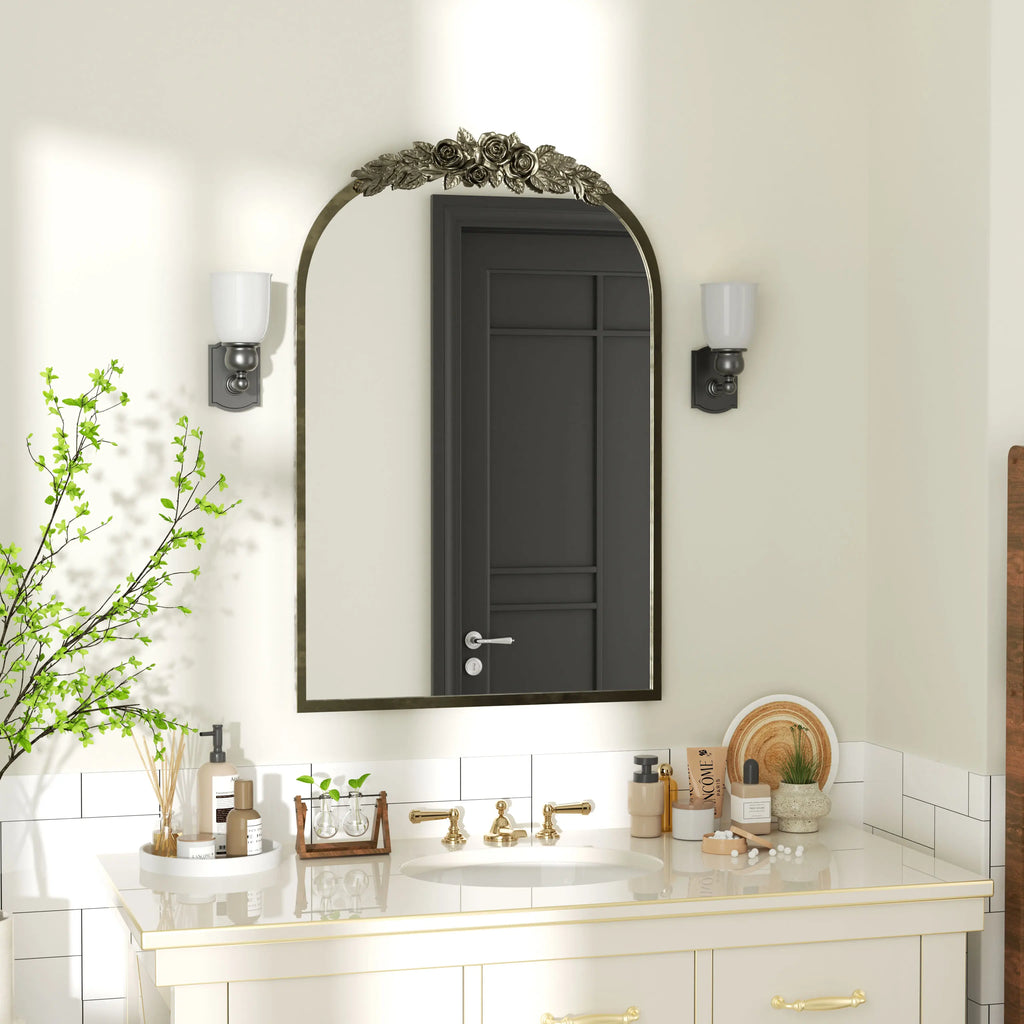 Novaloom Baroque Arched Wall Mirror