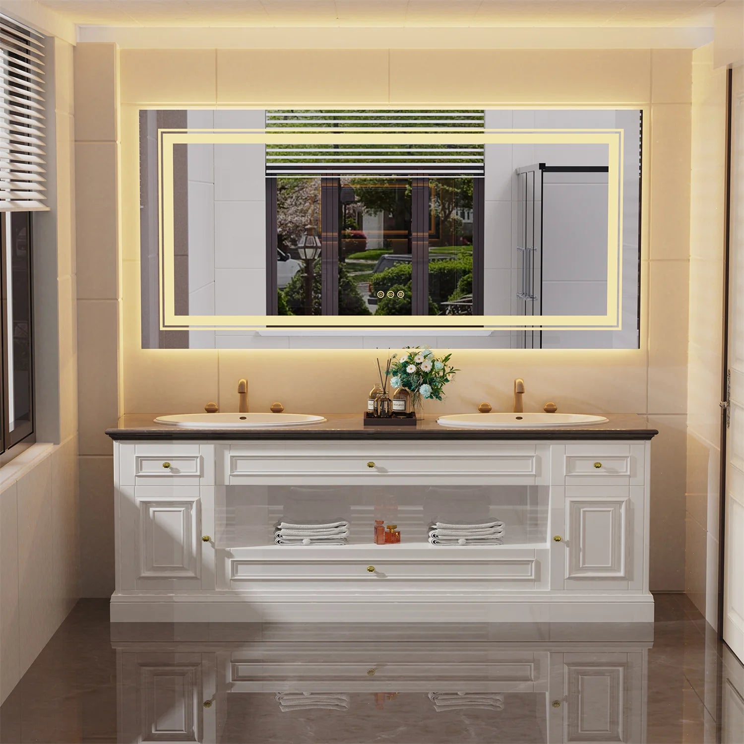 Grandeur LED Lighted Bathroom Mirror