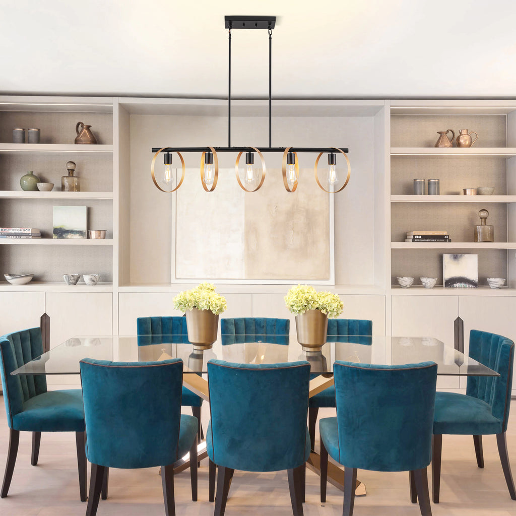 Delwick Linear Metal Chandelier