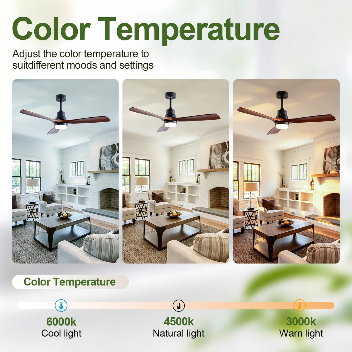 Kelmsford 52-Inch Ceiling Fan, Black