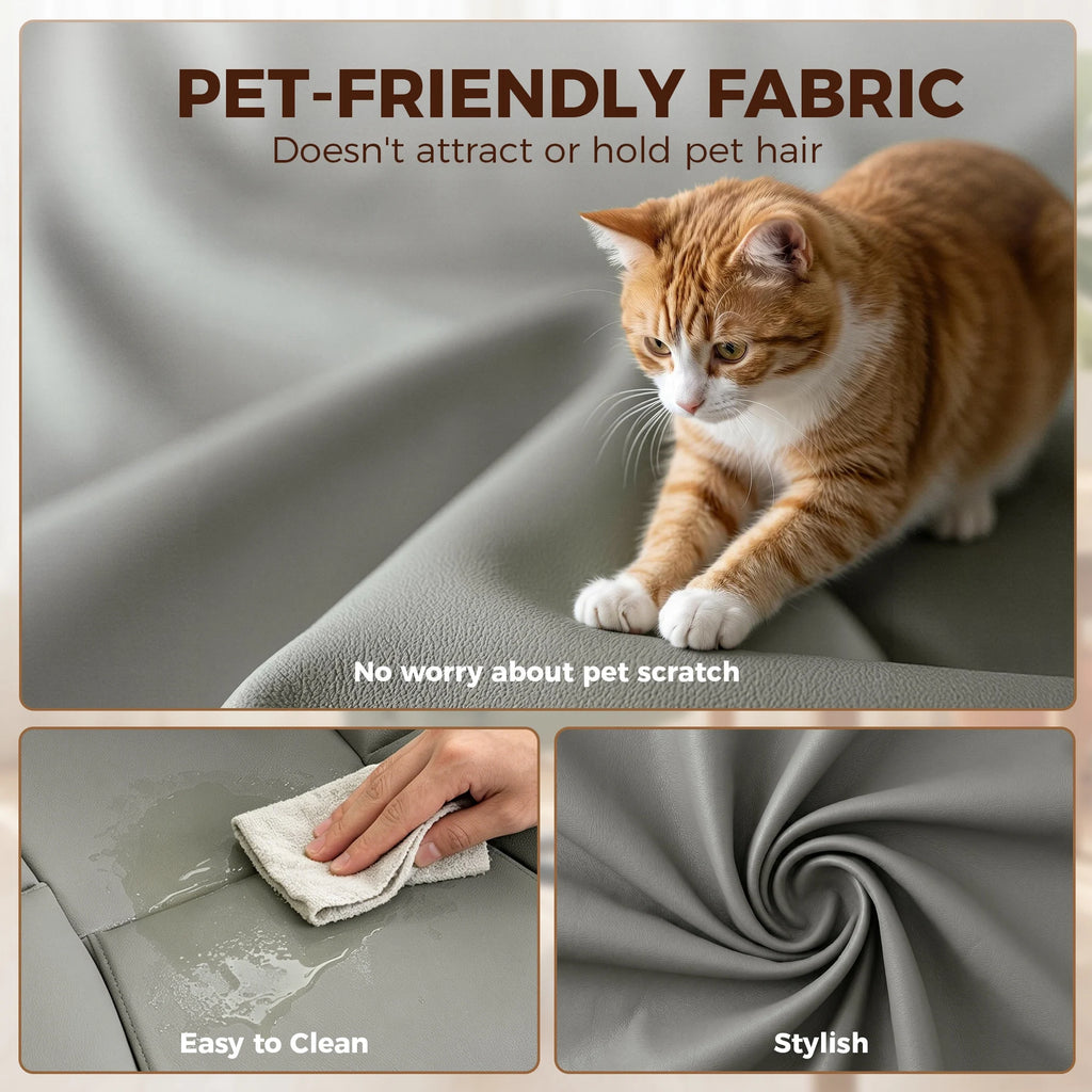 Ankara easy-clean pet-friendly gray upholstery