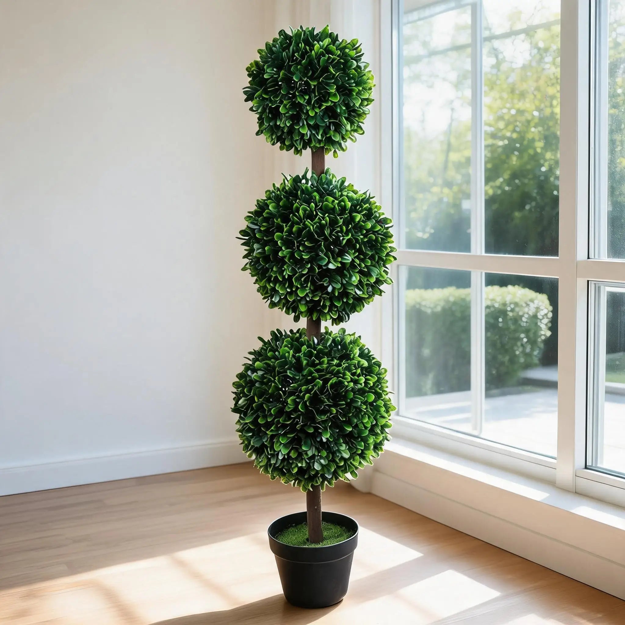Cedarvale 3.4-Foot Artificial Boxwood Topiary