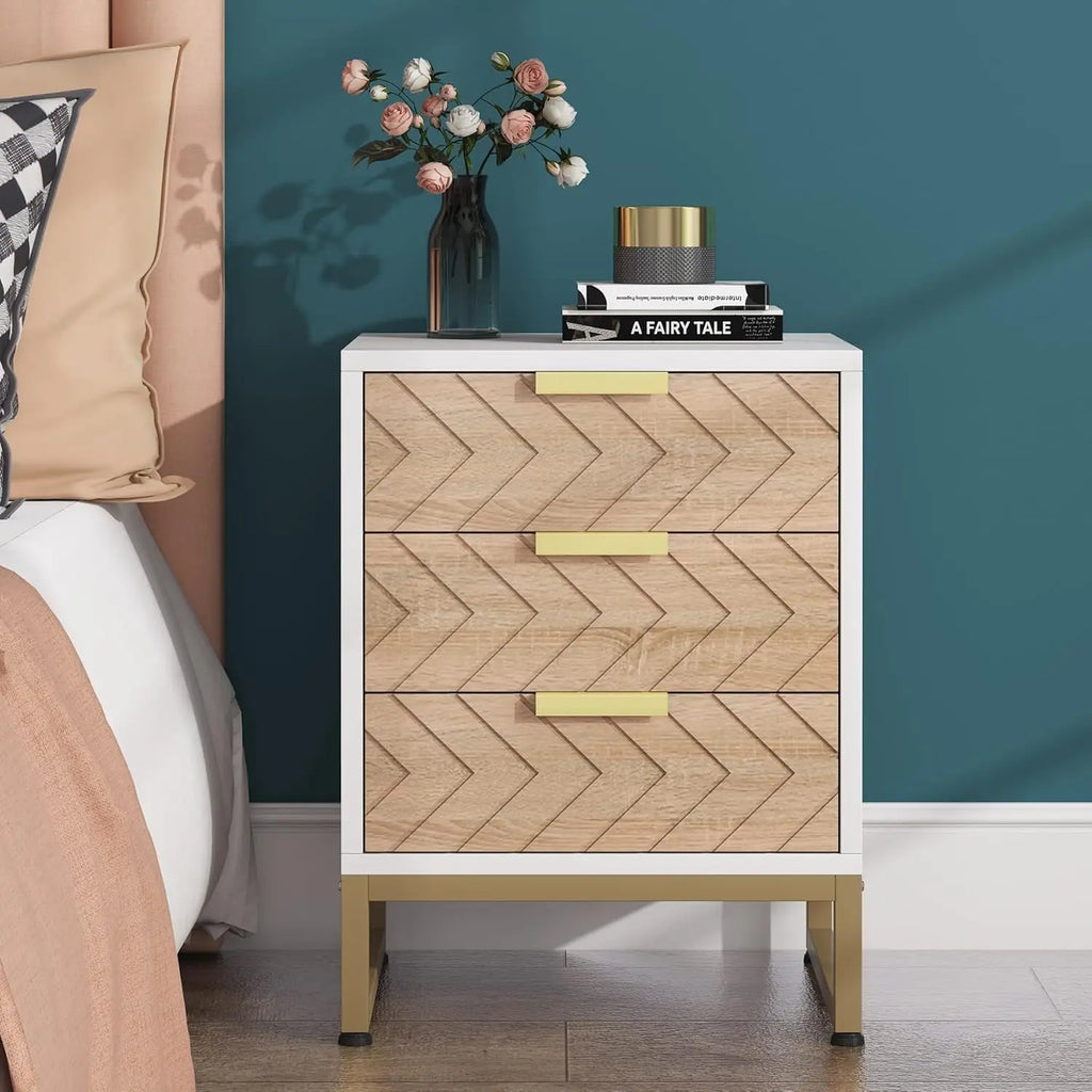 Clyde Chevron Nightstand