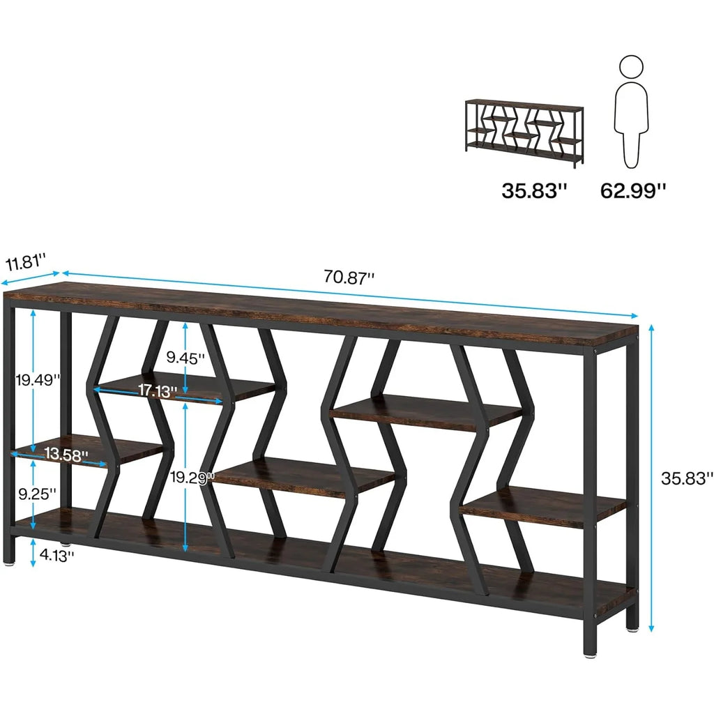 Sawyer Geometric Console Table