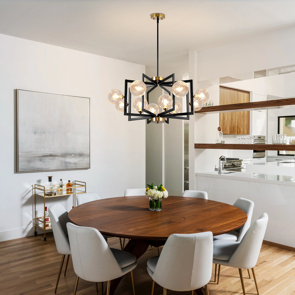 Orvella Glass Bubble Chandelier