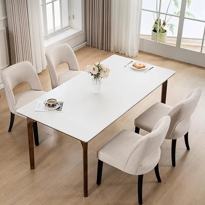 Haven Wingback Upholstered Dining Chairs – Set of 4