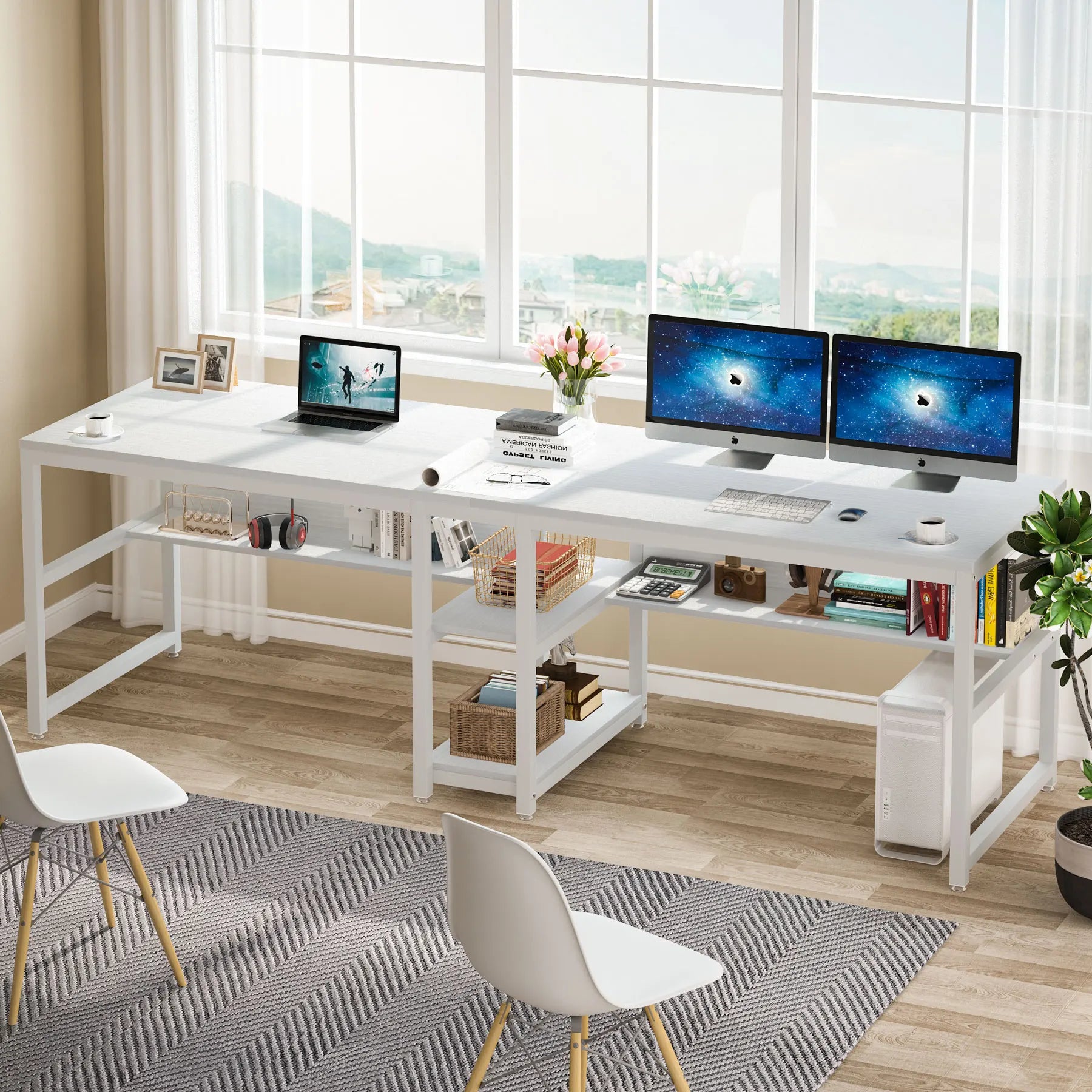 Fenwick Two-Person Workstation Desk