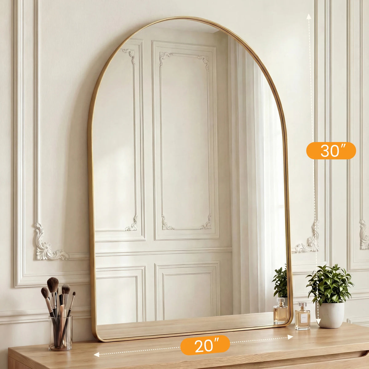 Mirthbloom Arched Wall Mirror