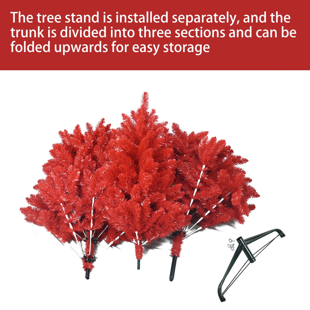 Everfrost Crimson Christmas Tree