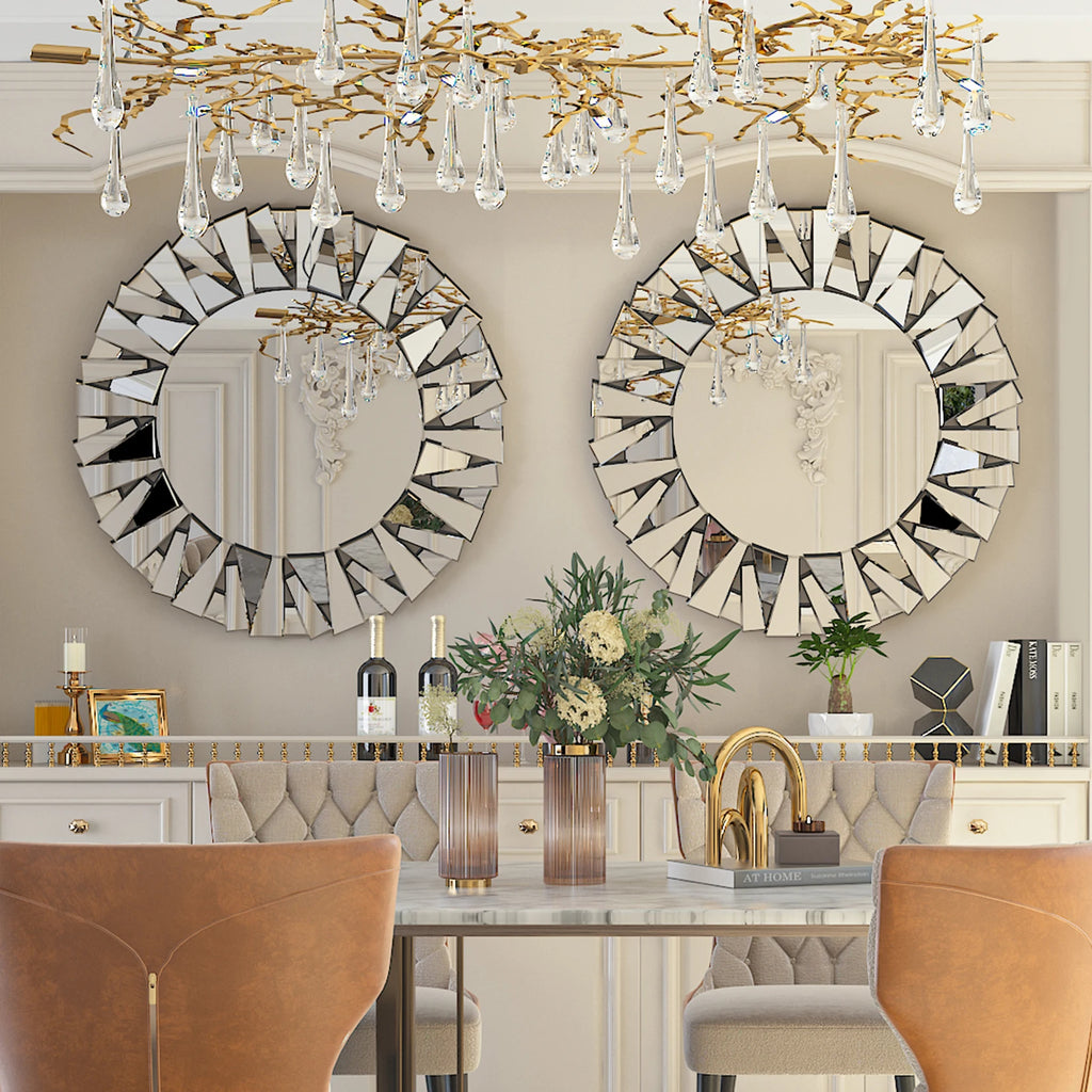 Rain Sunburst Wall Mirror